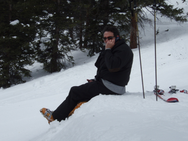 Hey, I was waiting for the hiker.  What was I supposed to do?