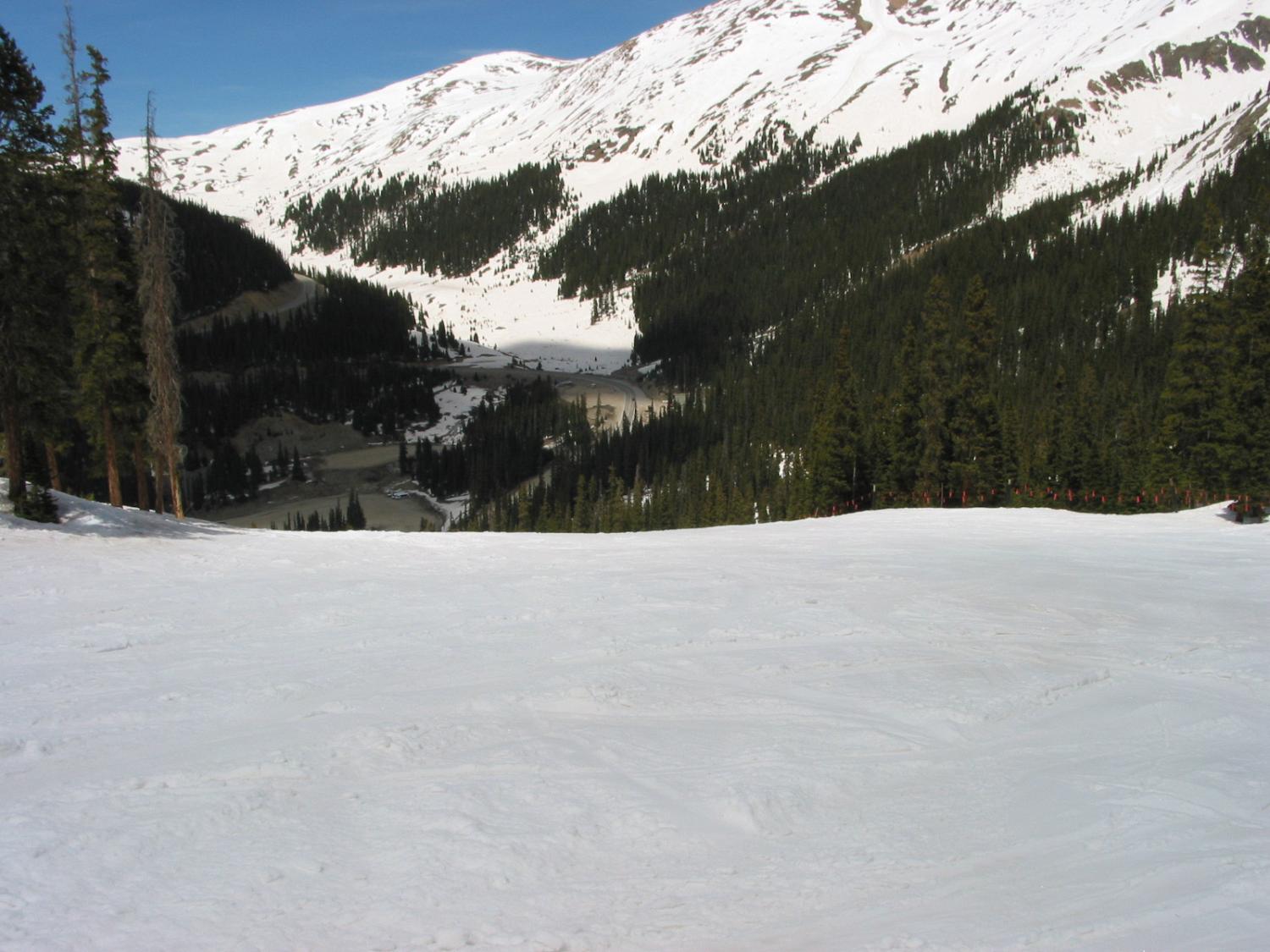 The High Noon Ski Run is a wide intermediate ski run that's generally groomed frequently.