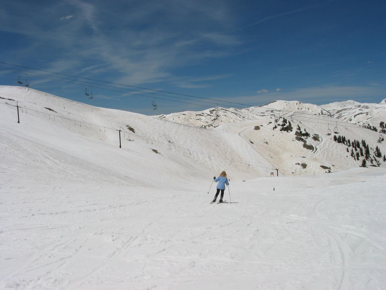Dercum's ski trail at the Arapahoe Basin Ski Area.