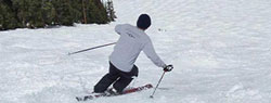 Karl Kelman Skiing Pali Face at A-Basin