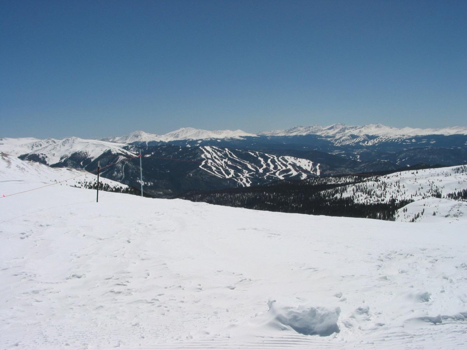 Keystone and Breckenridge from the top of Wild Child